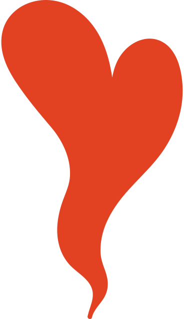 Red wavy heart PNG, SVG