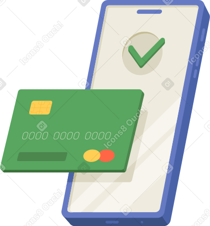 mobile with card PNG, SVG