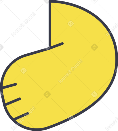 right hand Illustration in PNG, SVG