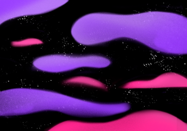Sternenhimmel mit lila und rosa wolken PNG, SVG