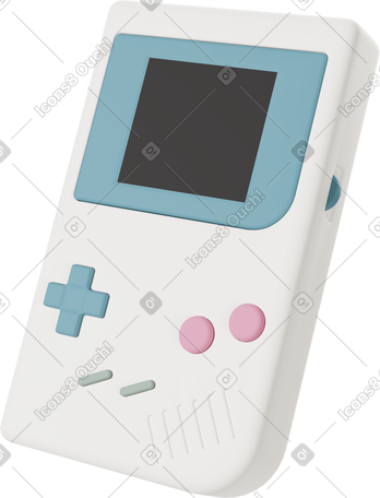 3D game boy PNG, SVG