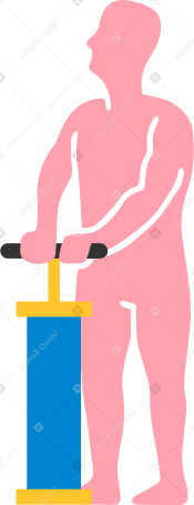 man with pump PNG, SVG