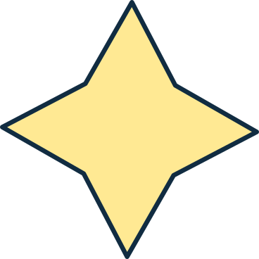 quadrangular yellow star animated illustration in GIF, Lottie (JSON), AE