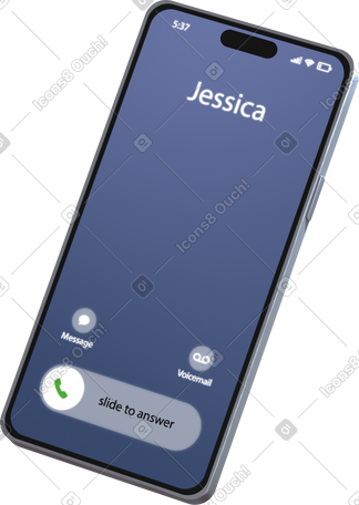 phone with incoming call PNG, SVG