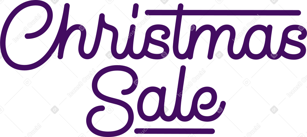 lettering christmas sale text PNG, SVG