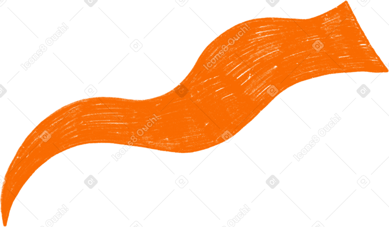 orange piece of confetti PNG, SVG
