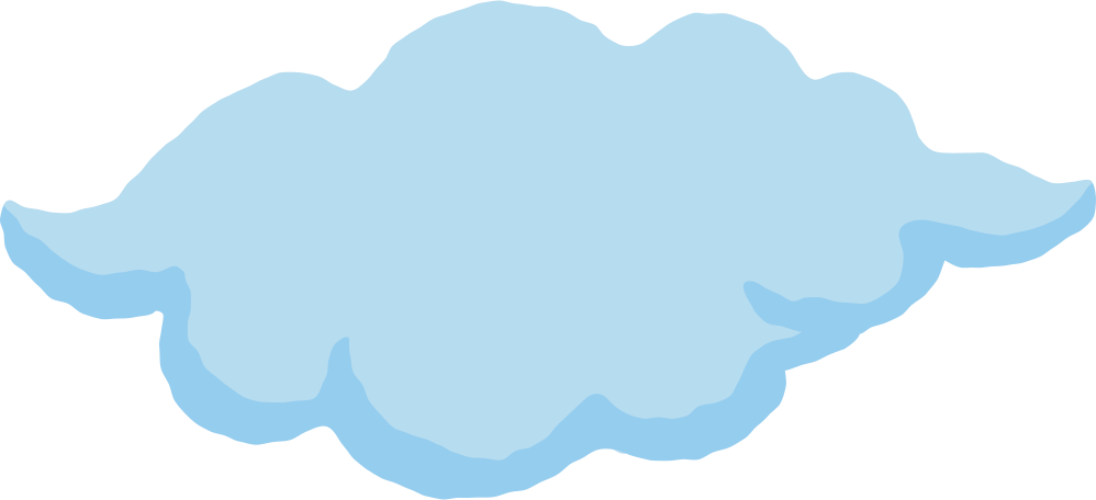 chubby cloud Illustration in PNG, SVG