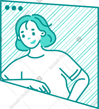 橱窗里的女人 PNG, SVG