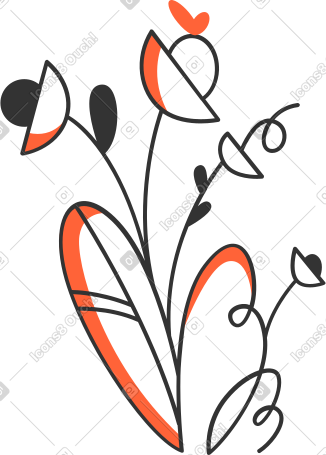 植物组成 PNG, SVG