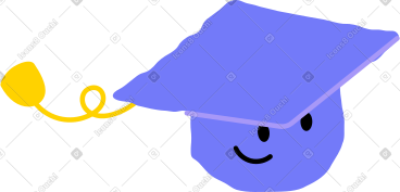 Graduation cap head PNG, SVG