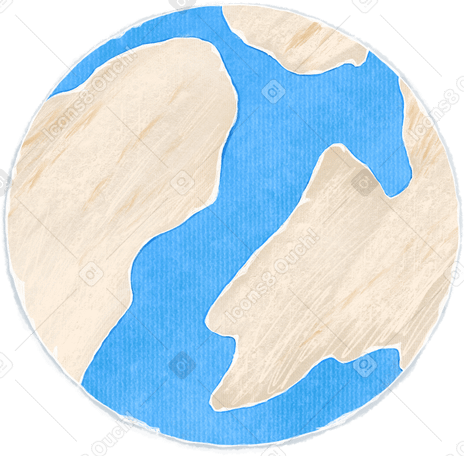 globe Illustration in PNG, SVG