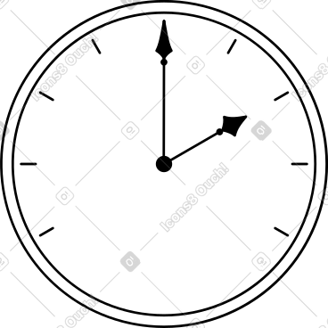 Big wall clock PNG, SVG