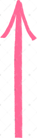big pink arrow Illustration in PNG, SVG
