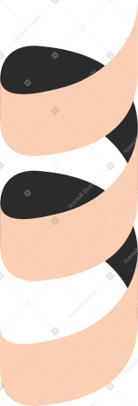 swirl garland Illustration in PNG, SVG