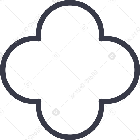 quatrefoil shape Illustration in PNG, SVG