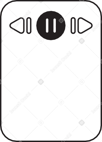 music player interface PNG, SVG