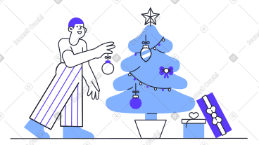 Christmas tree decoration PNG, SVG