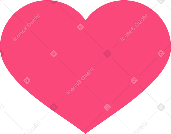 pink big heart PNG, SVG