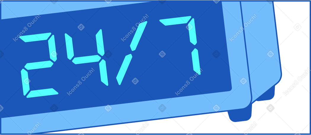 frame digital clock PNG, SVG