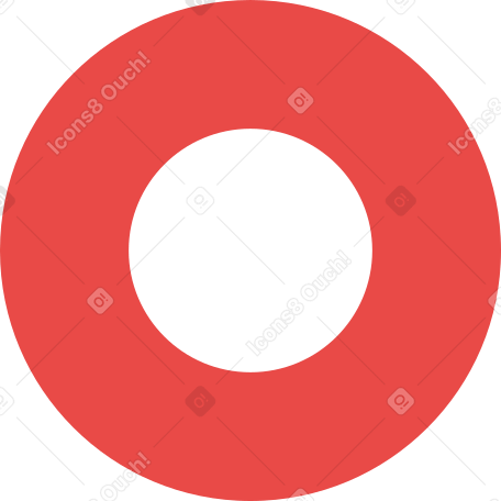 кольцо красное в PNG, SVG
