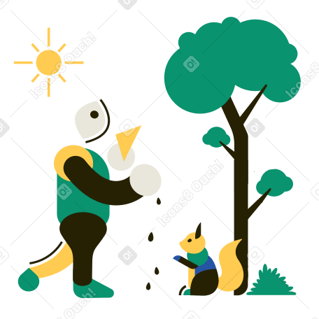 Park Illustration in PNG, SVG