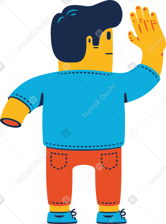 man without hand PNG, SVG