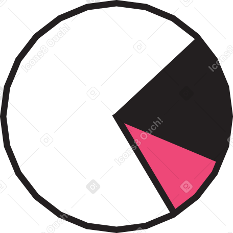 colorfull pie chart Illustration in PNG, SVG