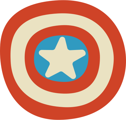 superhero shield Illustration in PNG, SVG