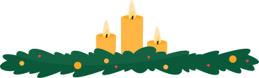 christmas candles PNG, SVG