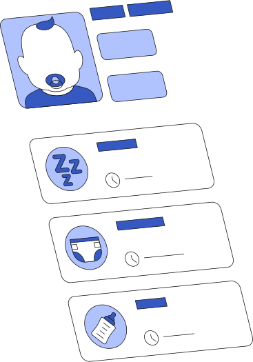 Benutzeroberfläche der baby-tracker-app PNG, SVG