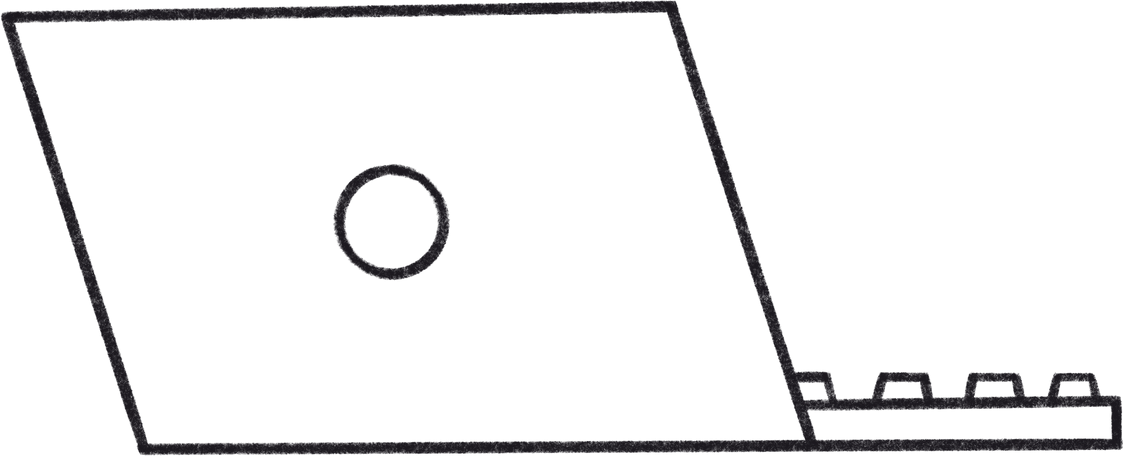 back view of laptop PNG, SVG