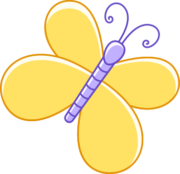 Mariposa amarilla PNG, SVG