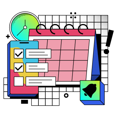 Kalender und erinnerungen für das zeitmanagement PNG, SVG