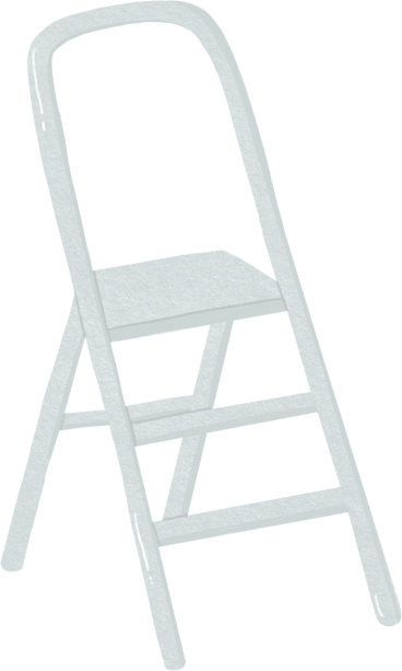 stepladder white PNG, SVG