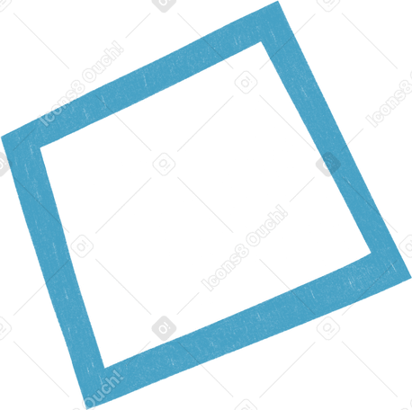 Azul enmarcado PNG, SVG