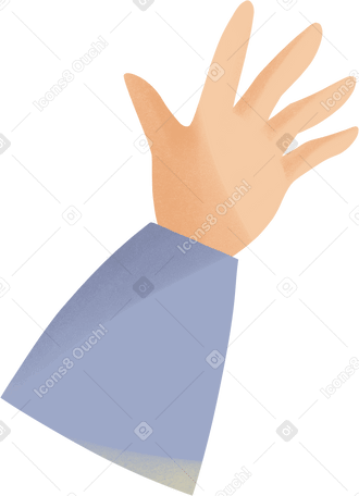 waving hand в PNG, SVG