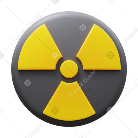 3D radioactive PNG, SVG