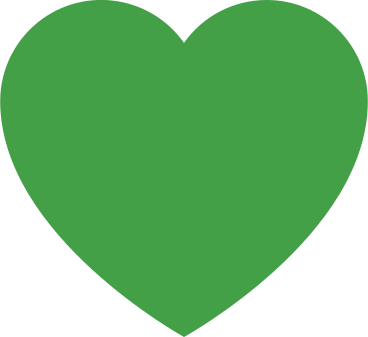 Сердце зеленое в PNG, SVG