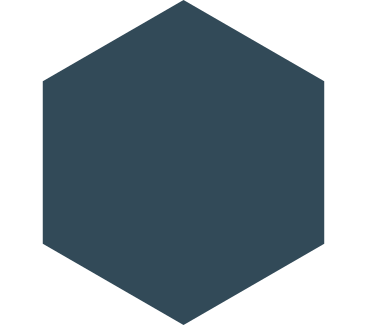 Hexágono azul oscuro PNG, SVG
