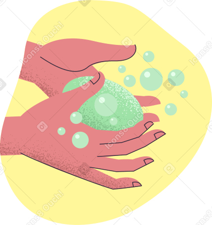 Washing hands Illustration in PNG, SVG