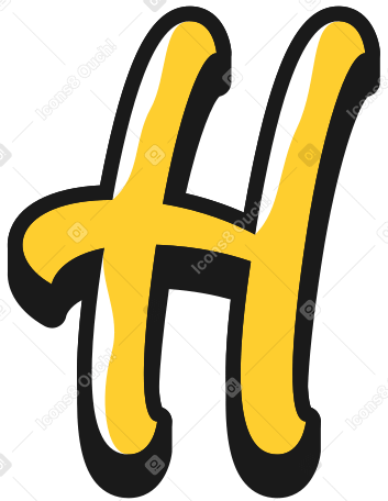 Lettre majuscule h PNG, SVG