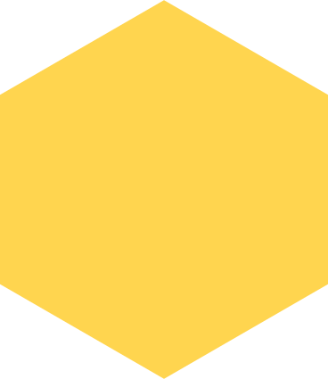 Hexagone jaune PNG, SVG