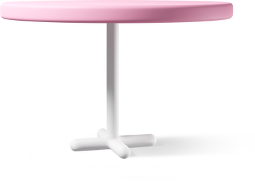 Pink table PNG, SVG