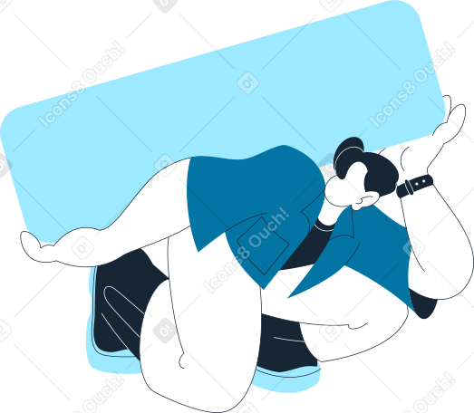 man crouching with an empty bar PNG, SVG
