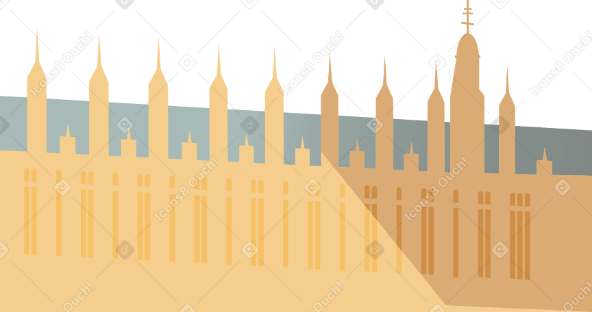 palace of westminster Illustration in PNG, SVG
