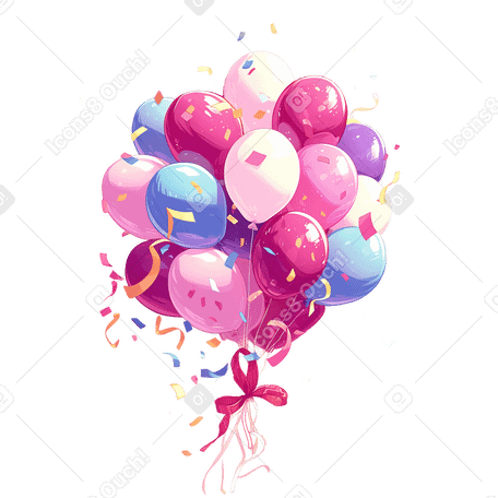 party balloons PNG, SVG