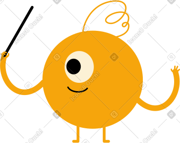 黄色独眼角色 PNG, SVG