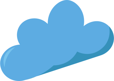 blue fluffy cloud PNG, SVG