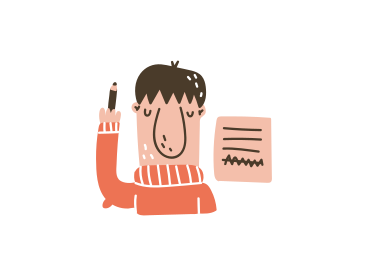 man deleting an entry on a sheet PNG, SVG