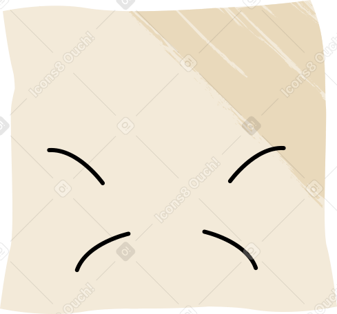 beige pillow PNG, SVG